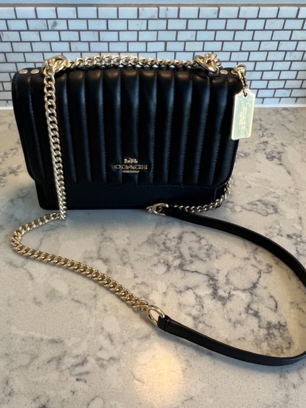 *NWOT* COACH Shoulder Bag with Chain Strap
